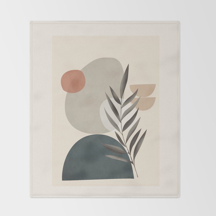 Abstract Nature Moment 1 Throw Blanket Gallery Image 2