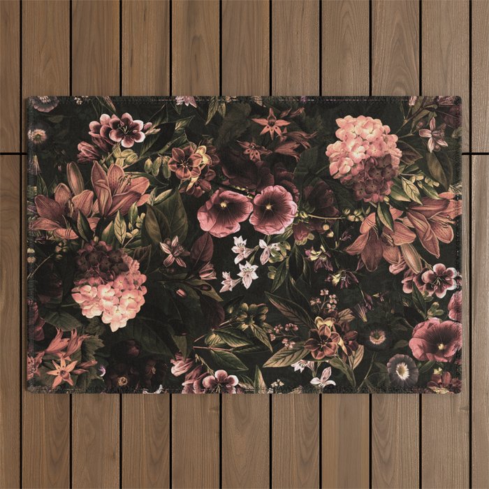 Autumn Winter Flowers VIII Outdoor Rug Gallery Image 1