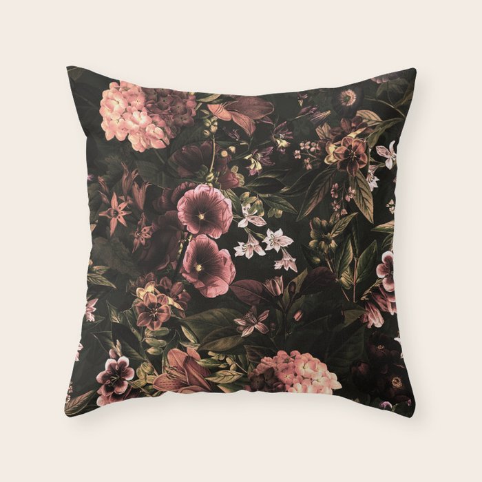 Autumn Winter Flowers VIII Throw Pillow Gallery Image 6