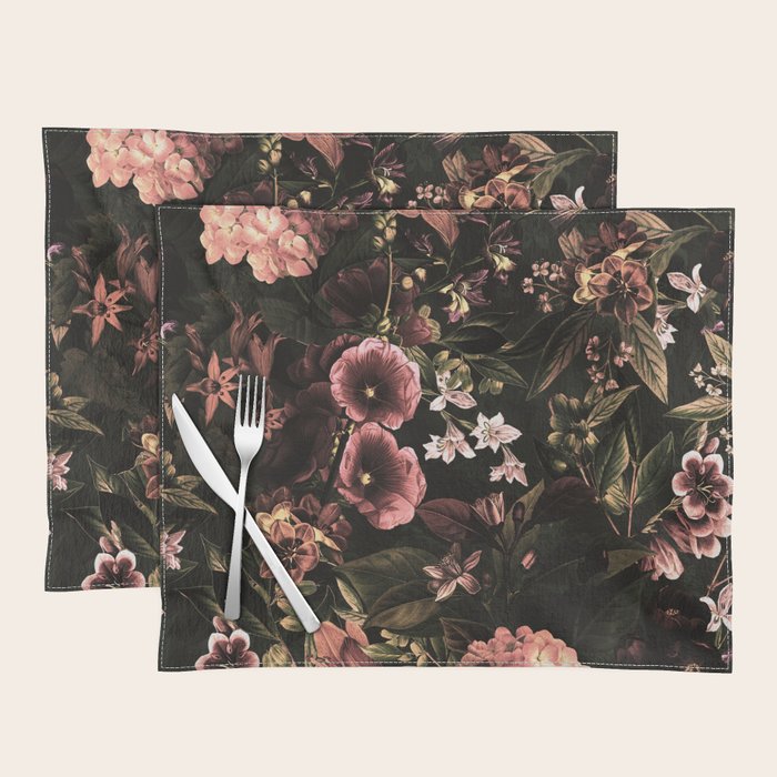 Autumn Winter Flowers VIII Placemat Gallery Image 1