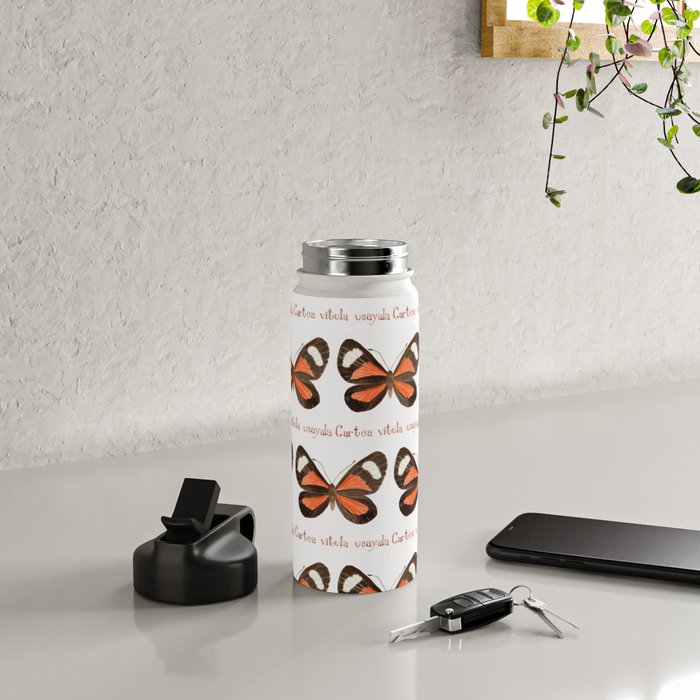 Butterfly - Cartea vitula ucayala Water Bottle Gallery Image 5
