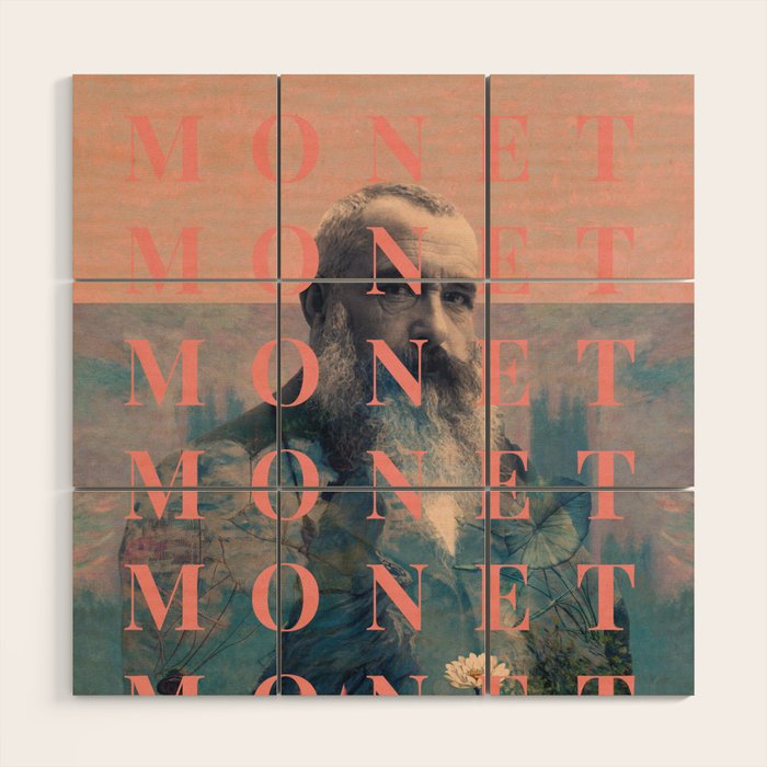 For Claude Monet Wood Wall Art Gallery Image 1