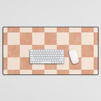 CHECKER - 001 - Nougat Desk Mat Gallery Image 1