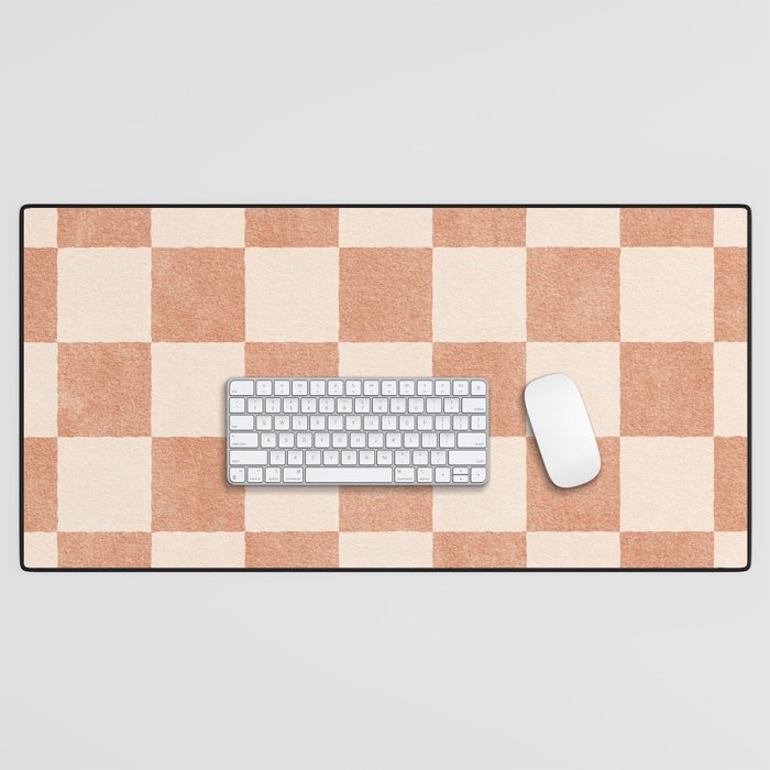 CHECKER - 001 - Nougat Desk Mat Gallery Image 1