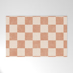 CHECKER - 001 - Nougat Welcome Mat Gallery Image 1