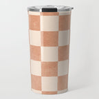 CHECKER - 001 - Nougat Travel Mug Gallery Image 1