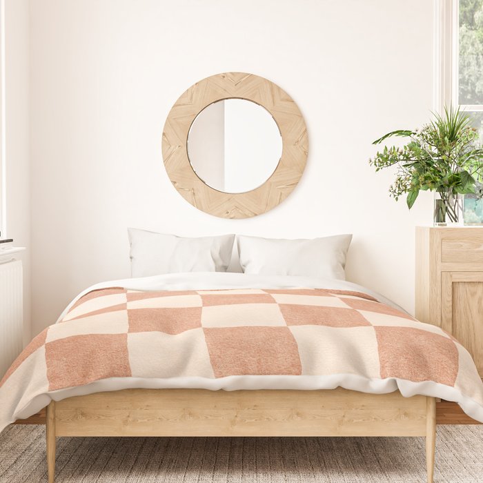 CHECKER - 001 - Nougat Duvet Cover Gallery Image 3