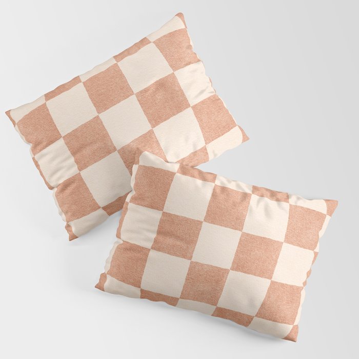 CHECKER - 001 - Nougat Pillow Sham Gallery Image 3