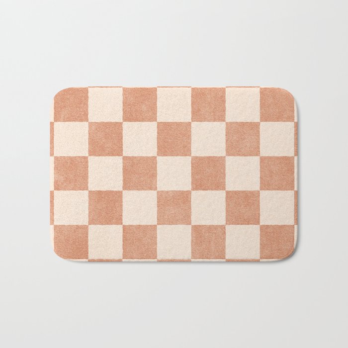 CHECKER - 001 - Nougat Bath Mat Gallery Image 1