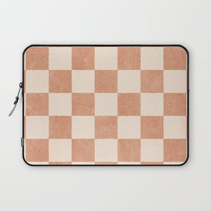 CHECKER - 001 - Nougat Laptop Sleeve Gallery Image 1