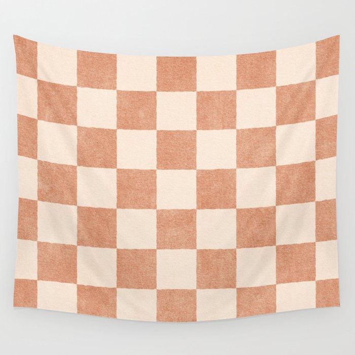 CHECKER - 001 - Nougat Wall Tapestry Gallery Image 4