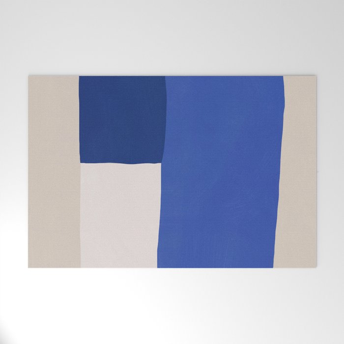 Minimal midcentury geometric block Welcome Mat Gallery Image 1