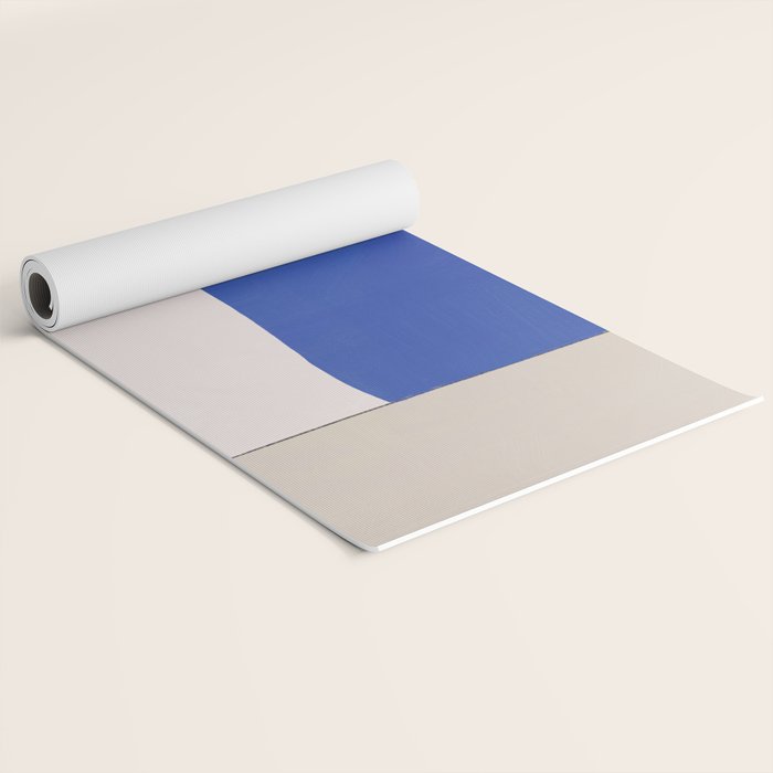 Minimal midcentury geometric block Yoga Mat Gallery Image 2