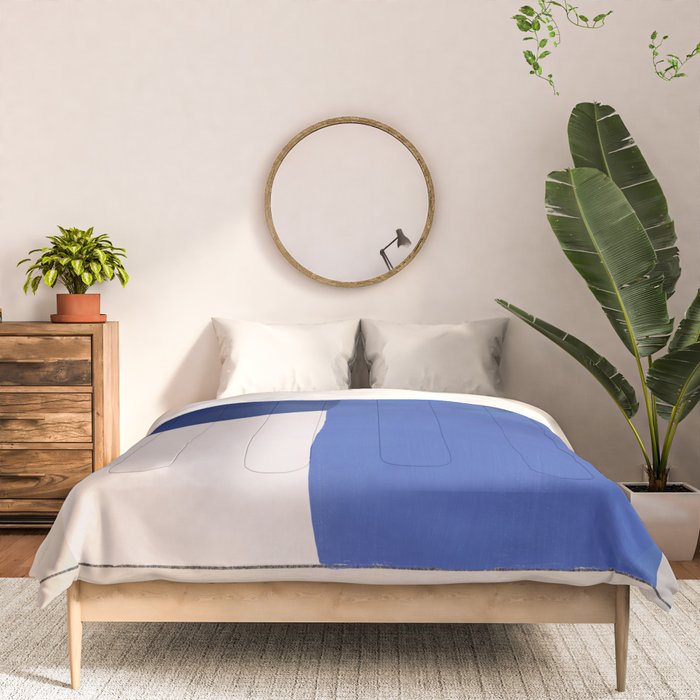 Minimal midcentury geometric block Comforter Gallery Image 3