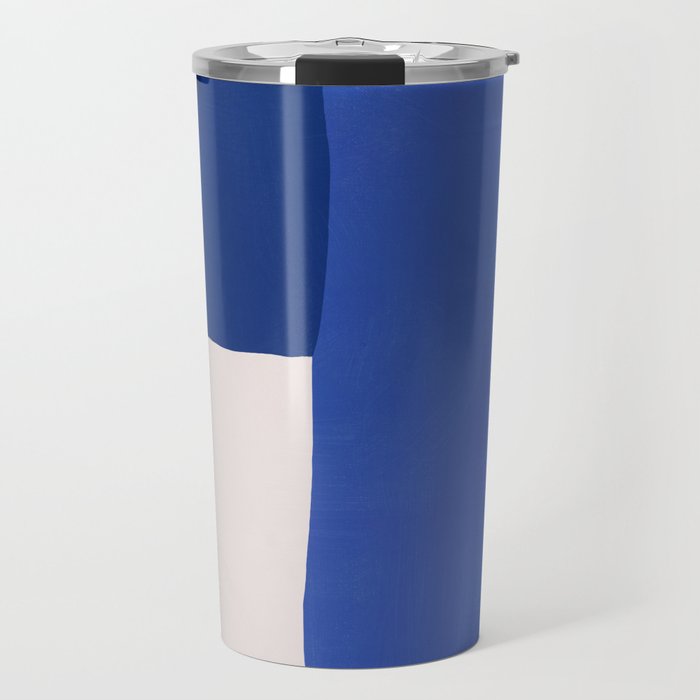 Minimal midcentury geometric block Travel Mug Gallery Image 1