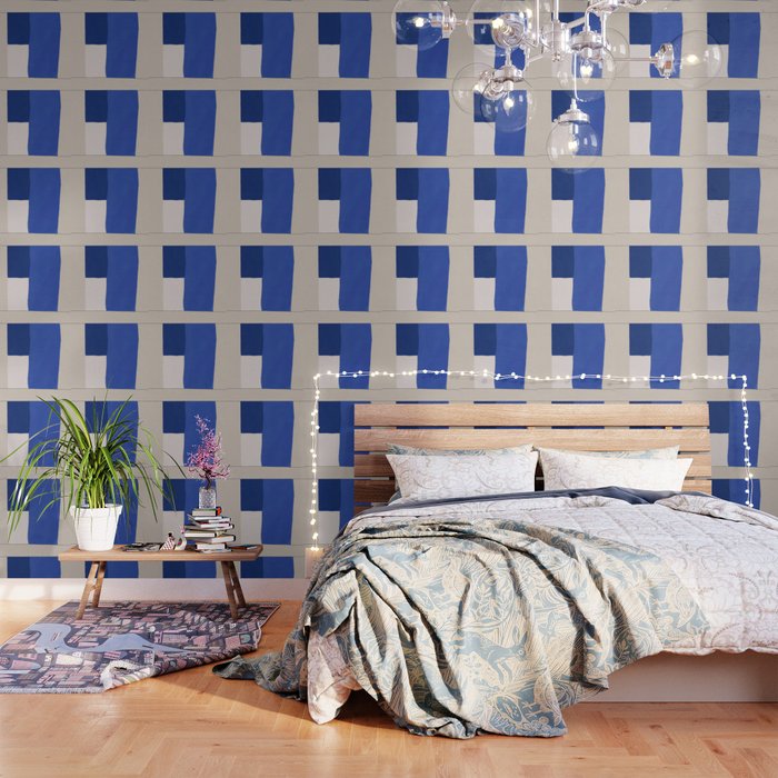 Minimal midcentury geometric block Wallpaper Gallery Image 3