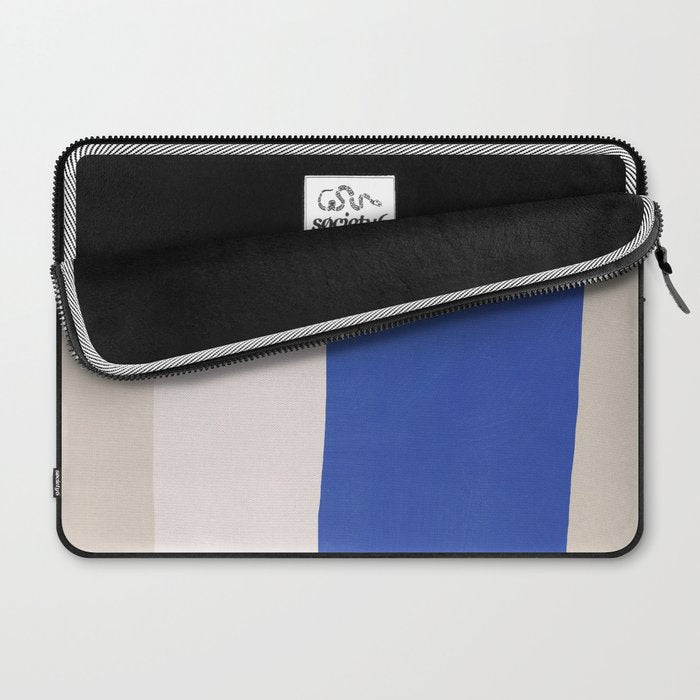 Minimal midcentury geometric block Laptop Sleeve Gallery Image 2