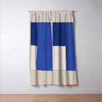 Minimal midcentury geometric block Window Curtain Gallery Image 3