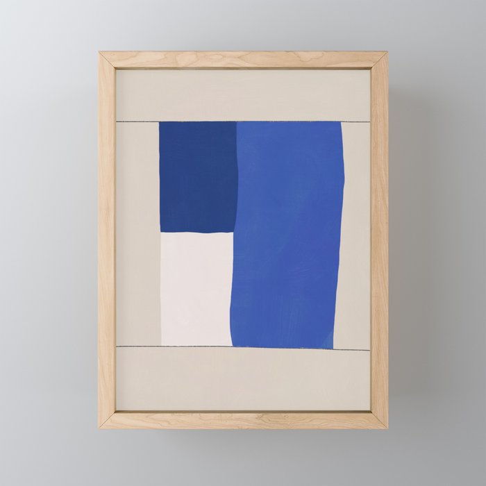 Minimal midcentury geometric block Mini Art Print Gallery Image 1