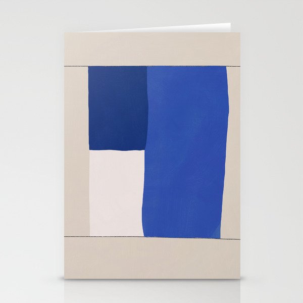 Minimal midcentury geometric block Stationery Card Gallery Image 2