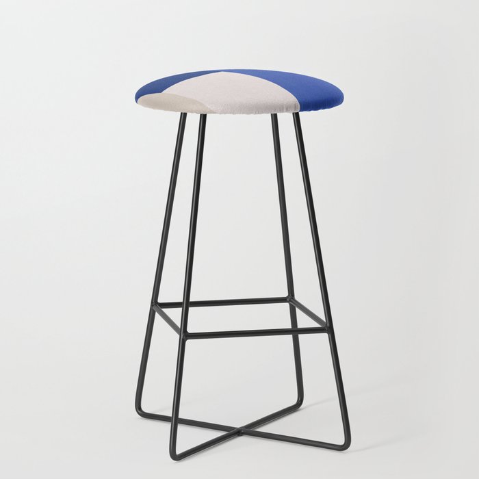 Minimal midcentury geometric block Stool Gallery Image 1