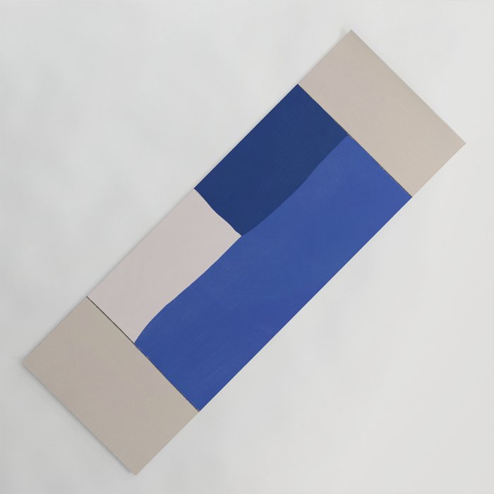 Minimal midcentury geometric block Yoga Mat Gallery Image 1
