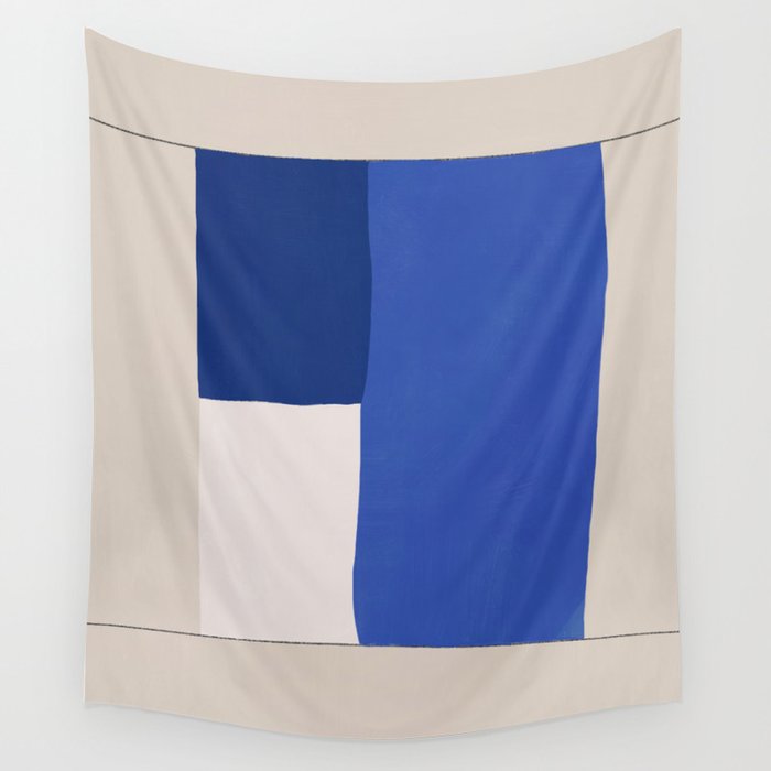 Minimal midcentury geometric block Wall Tapestry Gallery Image 4