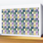 Abstract Block Mosaic R Wall Mural Gallery Image 2