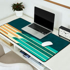 Chasing wave under the red moon Desk Mat Gallery Image 2