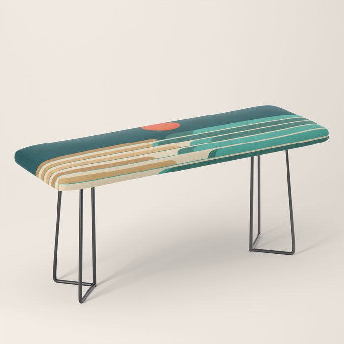 Chasing wave under the red moon Bench Gallery Image 1