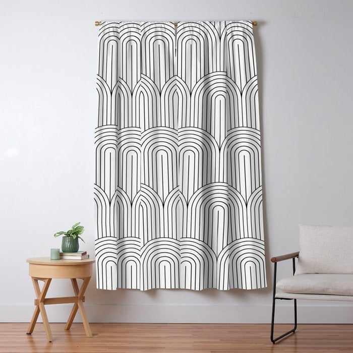 Art Deco Arch Pattern IX Window Curtain Gallery Image 5