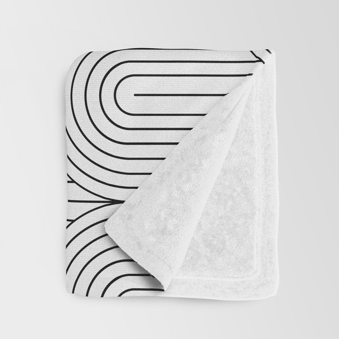 Art Deco Arch Pattern IX Throw Blanket Gallery Image 3