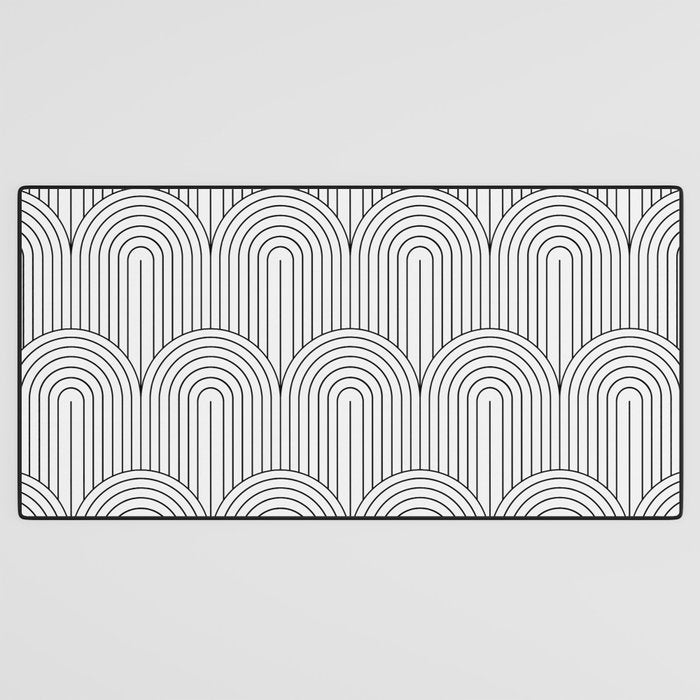 Art Deco Arch Pattern IX Desk Mat Gallery Image 3