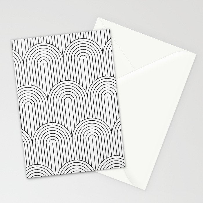 Art Deco Arch Pattern IX Stationery Card Gallery Image 2