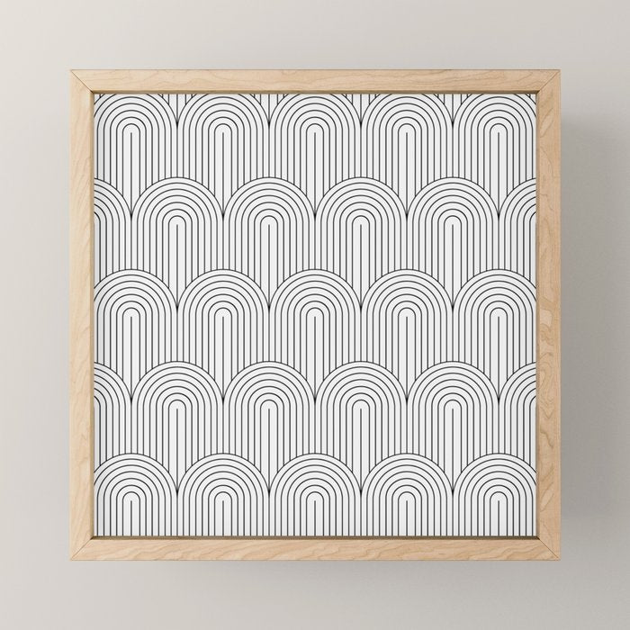 Art Deco Arch Pattern IX Mini Art Print Gallery Image 1