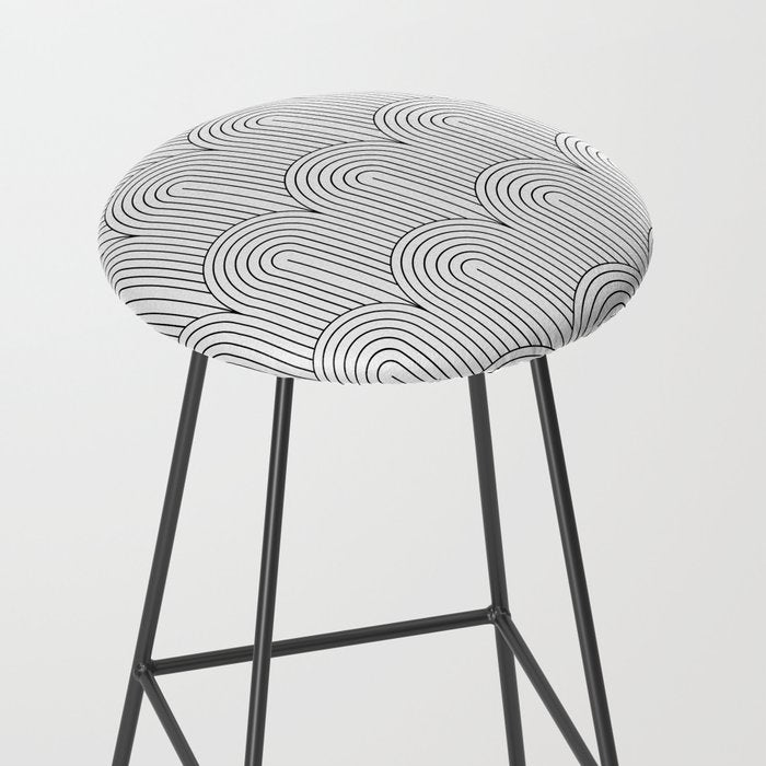Art Deco Arch Pattern IX Stool Gallery Image 2