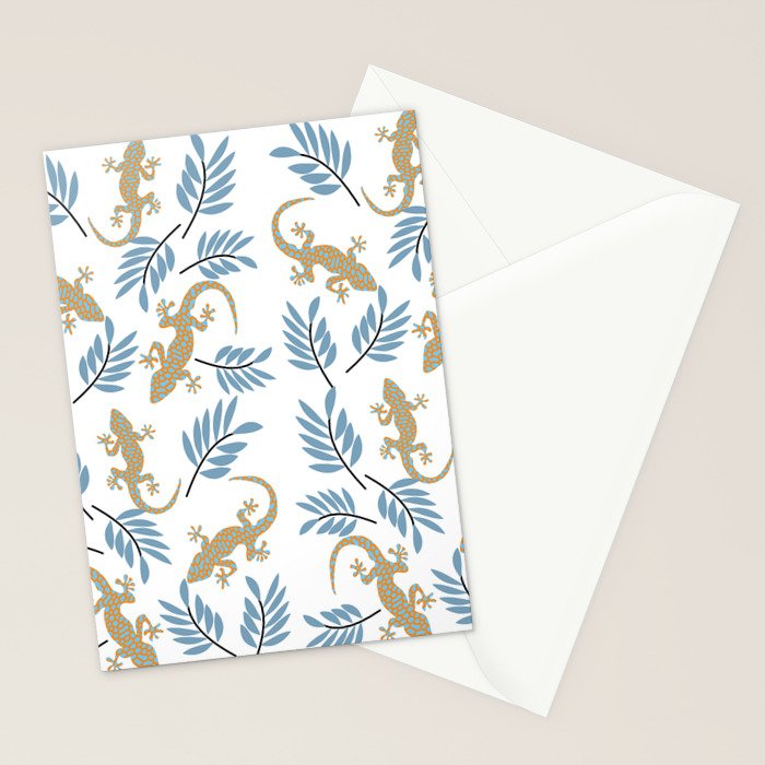 Gecko Meeting Stationery Card Gallery Image 2