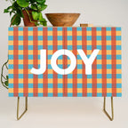 Joy in Christmas Plaid Credenza Gallery Image 1