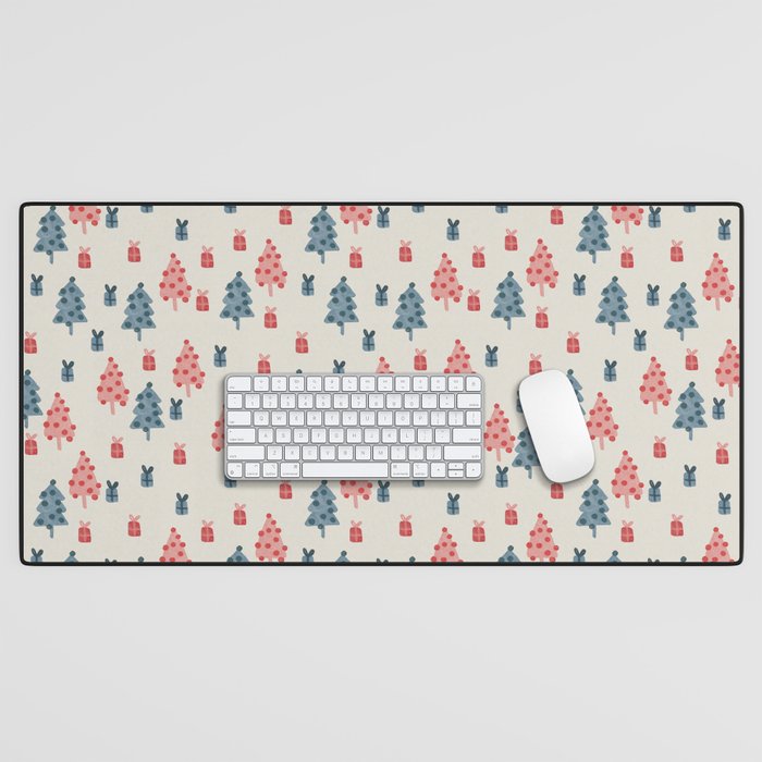 Christmas Trees & Gifts Desk Mat Gallery Image 1