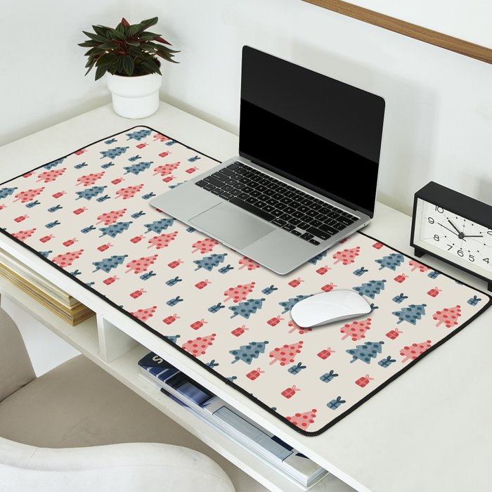 Christmas Trees & Gifts Desk Mat Gallery Image 2