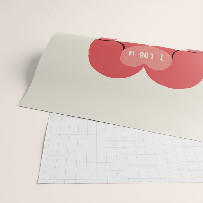 I LOB YOU Wrapping Paper Gallery Image 2