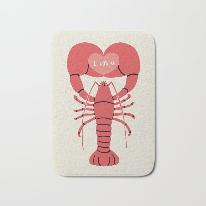 I LOB YOU Bath Mat Gallery Image 1