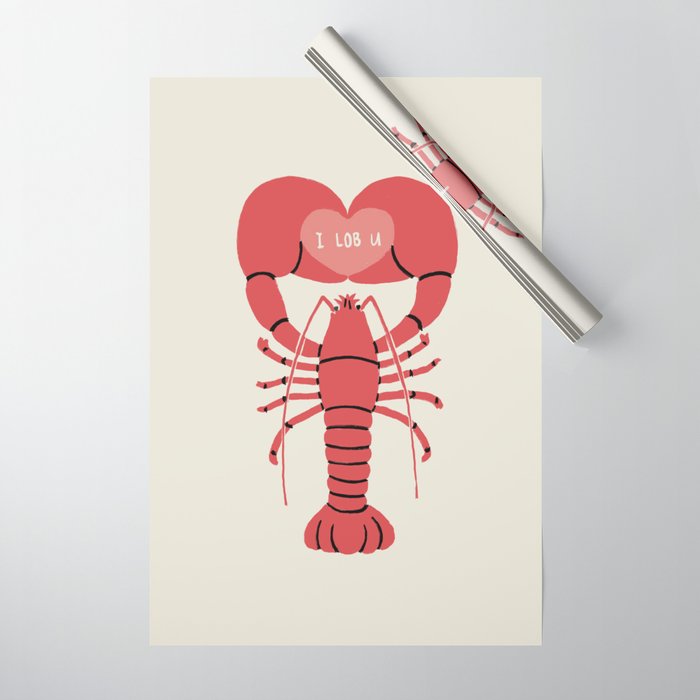 I LOB YOU Wrapping Paper Gallery Image 1