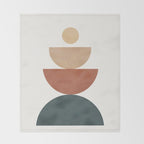 Shape Balance 04 Throw Blanket Gallery Image 2