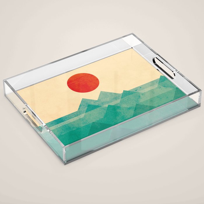 The ocean, the sea, the wave Acrylic Tray Gallery Image 1