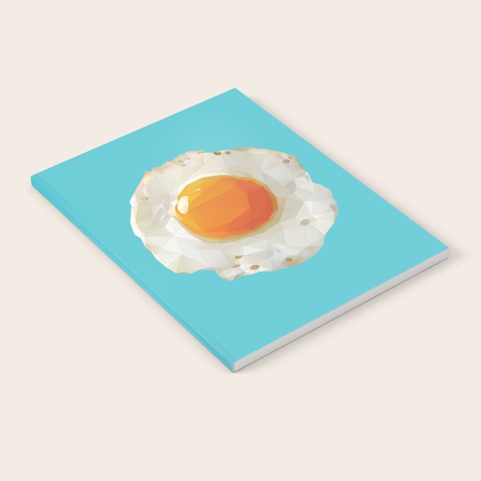 Fried Egg Polygon Art Notebook Gallery Image 1
