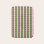 Wavy Retro Striped Pattern Bath Mat Gallery Image 1