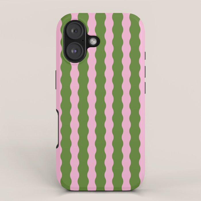 Wavy Retro Striped Pattern iPhone Case Gallery Image 1