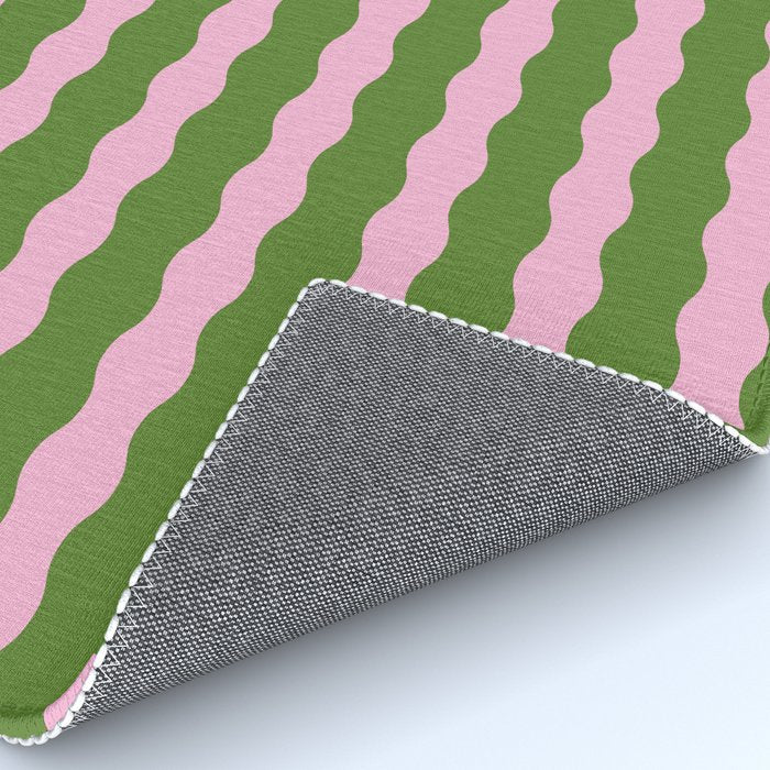 Wavy Retro Striped Pattern Rug Gallery Image 4