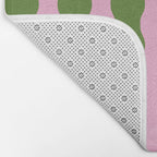 Wavy Retro Striped Pattern Bath Mat Gallery Image 2